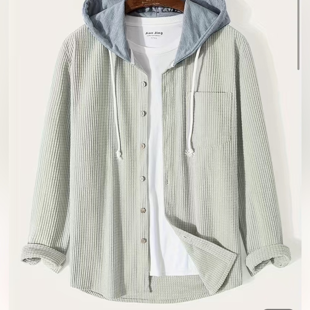 Mint green waffle pattern hoodie - never worn